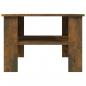Preview: Couchtisch Räuchereiche 60x60x42 cm Holzwerkstoff