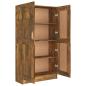 Preview: Bücherschrank Räuchereiche 82,5x30,5x150 cm Holzwerkstoff
