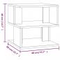 Preview: Beistelltisch Grau Sonoma 40x40x40 cm Holzwerkstoff