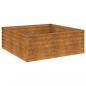 Preview: Hochbeet 100x100x36 cm Cortenstahl