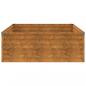 Preview: Hochbeet 100x100x36 cm Cortenstahl