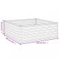 Preview: Hochbeet 100x100x36 cm Cortenstahl