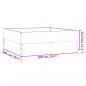 Preview: Hochbeet 100x100x33,5 cm Cortenstahl