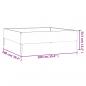 Preview: Hochbeet 100x100x33,5 cm Cortenstahl