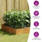 Preview: Hochbeet 100x100x33,5 cm Cortenstahl