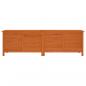 Preview: Gartentruhe Braun 198,5x50x56,5 cm Massivholz Tanne