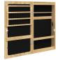 Preview: Spiegel-Schmuckschrank mit LED-Beleuchtung Wandmontage