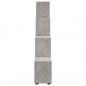 Preview: Treppenregal Betongrau 142 cm Holzwerkstoff