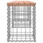 Preview: Gartenbank aus Gabionen 203x31x42 cm Massivholz Douglasie