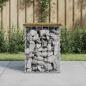 Preview: ARDEBO.de - Gartenbank aus Gabionen 33x31x42 cm Kiefernholz Imprägniert