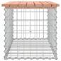 Preview: Gartenbank aus Gabionen 83x44x42 cm Massivholz Douglasie