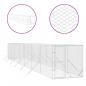 Preview: Outdoor-Hundezwinger Silbern 2x14x2 m Verzinkter Stahl