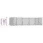 Preview: Outdoor-Hundezwinger Silbern 8x4x2 m Verzinkter Stahl