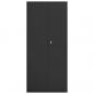 Preview: Aktenschrank Schwarz 90x40x200 cm Stahl