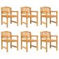 Preview: Gartenstühle 6 Stk. 58x59x88 cm Massivholz Teak