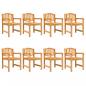 Preview: Gartenstühle 8 Stk. 58x59x88 cm Massivholz Teak