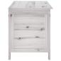 Preview: Gartentruhe Weiß 99x49,5x58,5 cm Massivholz Tanne