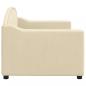 Preview: Tagesbett Creme 80x200 cm Stoff