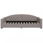Preview: Tagesbett Taupe 90x200 cm Stoff