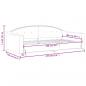 Preview: Tagesbett Schwarz 100x200 cm Stoff