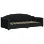 Preview: Tagesbett Schwarz 90x200 cm Stoff
