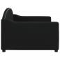 Preview: Tagesbett Schwarz 90x200 cm Stoff