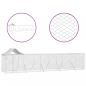 Preview: Outdoor-Hundezwinger mit Dach Silbern 10x2x2,5 m Stahl Verzinkt