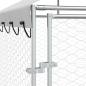 Preview: Outdoor-Hundezwinger mit Dach Silber 6x2x2,5 m Verzinkter Stahl