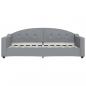 Preview: Tagesbett Hellgrau 90x190 cm Stoff