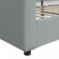 Preview: Tagesbett Hellgrau 90x190 cm Stoff