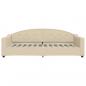 Preview: Tagesbett Creme 100x200 cm Stoff