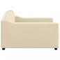 Preview: Tagesbett Creme 100x200 cm Stoff