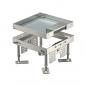 Preview: ARDEBO.de - RKSN2 4 VS 20 Quadratische Kassette mit Schnurauslass 200x200mm, A2, 1.4301