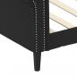 Preview: Tagesbett Schwarz 90x200 cm Kunstleder