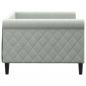 Preview: Tagesbett Hellgrau 90x200 cm Samt