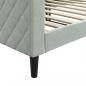 Preview: Tagesbett Hellgrau 90x200 cm Samt
