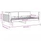 Preview: Tagesbett Hellgrau 90x200 cm Samt