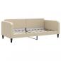 Preview: Tagesbett Creme 90x200 cm Stoff