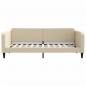 Preview: Tagesbett Creme 90x200 cm Stoff