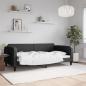 Preview: ARDEBO.de - Tagesbett Schwarz 100x200 cm Stoff