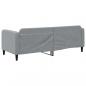 Preview: Tagesbett Hellgrau 80x200 cm Stoff