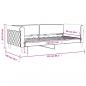 Preview: Tagesbett Hellgrau 90x190 cm Samt