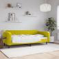 Preview: ARDEBO.de - Tagesbett Gelb 100x200 cm Samt