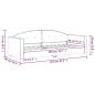 Preview: Tagesbett Gelb 80x200 cm Samt