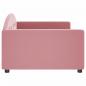 Preview: Tagesbett Rosa 100x200 cm Samt