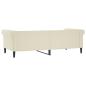 Preview: Tagesbett Creme 80x200 cm Kunstleder