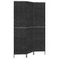 Preview: ARDEBO.de - Paravent 3-tlg. Schwarz 122x180 cm Wasserhyazinthe
