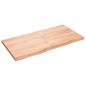 Preview: Tischplatte Hellbraun 120x60x(2-4)cm Massivholz Eiche Behandelt