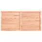 Preview: Tischplatte Hellbraun 120x60x(2-4)cm Massivholz Eiche Behandelt
