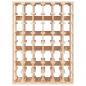 Preview: Weinregal 70x33x94 cm Massivholz Kiefer